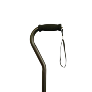The Adjustable Offset Cane - Hypalon Grip with Strap